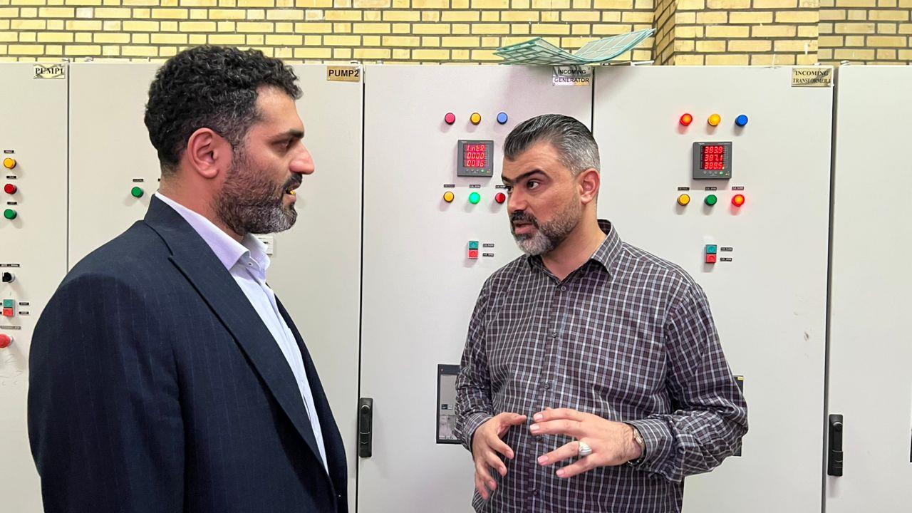 بازدید فرماندار اهواز از ایستگاه پمپاژ فاضلاب ملی‌راه8